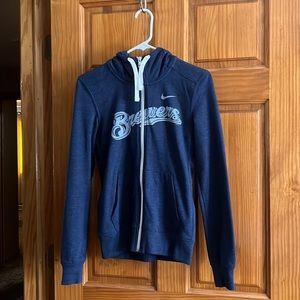 Milwaukee Brewer Nike full zip hoodie.